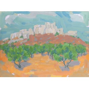 Józef Marek (1922, Bielsko-Biała – 2020, Kraków), Oliviers aux beaux, 1990