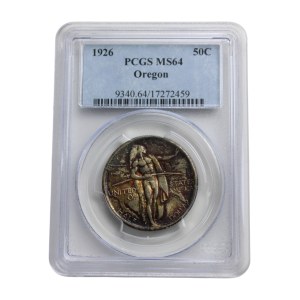 United States of America, 1/2 dollar, 1926, Oregon (mintage of 47,955), Philadelphia, PCGS MS64