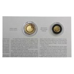 The History of the Złoty coin collection, including the gold coin commemorating 100 years of the Polish złoty. Au 0.999, 1.2 grams