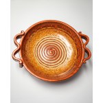 Ceramic bowl with beautiful glazing. West Germany, 1970s.