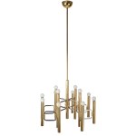 Chandelier designed by Gaetano Sciolari, Italy, 1970s.