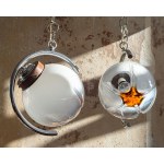Ceiling lamps with Murano Mazzega shades. Italy.