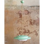 An Italian Space Age-style ceiling lamp.