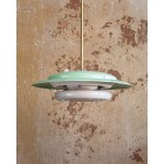 An Italian Space Age-style ceiling lamp.