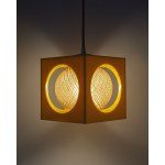 Lampa wisząca w stylu Space Age projektu Richarda Essiga z lat 70, Niemcy.