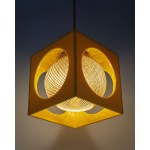 Lampa wisząca w stylu Space Age projektu Richarda Essiga z lat 70, Niemcy.