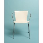 A chair designed by Vico Magistertti for Fritz Hansen—it dates from 1997 and was manufactured in Denmark.