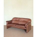 A leather sofa manufactured by the Swiss company De Sede.