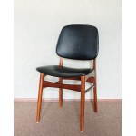 Set of 4 dining chairs made of teak, Denmark.