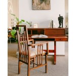 An Italian secretary desk designed by Gianfranco Frattini for Bernini in 1957, model 530. Made of rosewood.