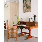 An Italian secretary desk designed by Gianfranco Frattini for Bernini in 1957, model 530. Made of rosewood.