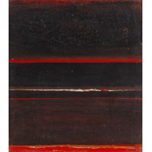 Teresa Panasiuk (1938, Warsaw – 2021), Black Landscape, 1976