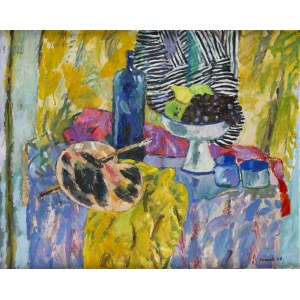 Juliusz Joniak (1925 Lwów - 2021 Kraków), Martwa natura z winogronami, 2006