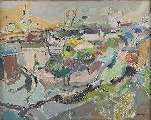 Judyta Sobel (1924 Lwów - 2012 Nowy Jork), Pejzaż, 1973