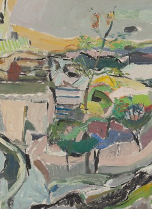 Judyta Sobel (1924 Lwów - 2012 Nowy Jork), Pejzaż, 1973