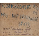 Włodzimierz Zakrzewski (1916, San Pietroburgo - 1992, Varsavia), Parigi - Rue Reavniere, 1962