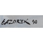 Stanisław Łazorek (1938, Aksmanice – 2000, Kazimierz Dolny), Náměstí v Kazimierzu, 1990