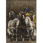 Ludwik Maciąg (1920, Kraków – 2007, Gulczewo), Man on a Cart
