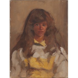 Stanisław Mazuś (ur. 1940, Lublin), Portret dziewczyny, 1991