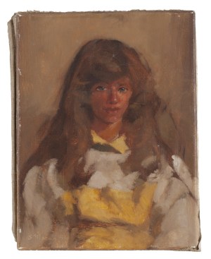 Stanisław Mazuś (ur. 1940, Lublin), Portret dziewczyny, 1991