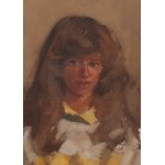 Stanisław Mazuś (ur. 1940, Lublin), Portret dziewczyny, 1991