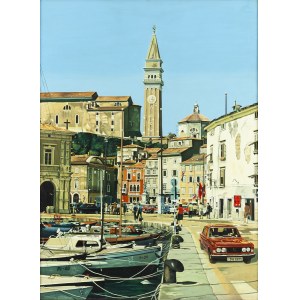 Andrzej Adam Sadowski (1946, Łódź – 2016), “Port in Piran,” 1980/81