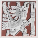 Stanisław Szukalski (1893, Warta near Sieradz – 1987, Los Angeles), Reliefs from the Gate of the Sun at the Temple of Tiahuanaco (Winged Figure), 1990