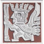 Stanisław Szukalski (1893, Warta near Sieradz – 1987, Los Angeles), Reliefs from the Gate of the Sun at the Temple of Tiahuanaco (Winged Figure), 1990