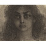 Stefan Żechowski (1912, Książ Wielki near Miechów – 1984, Książ Wielki near Miechów), Girl’s Head (en face), 1943