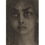 Stefan Żechowski (1912, Książ Wielki near Miechów – 1984, Książ Wielki near Miechów), Girl’s Head (en face), 1943