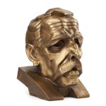 Czesław Kiełbiński (1908, Majdan near Zamość – 1992, Kraków), "Head 1" (portrait of the artist