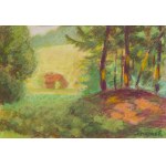 Franciszek Frączek (1908–2006), "Outdoor Scene from Podkarpacie (Godowa)," 1970s–1980s