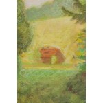 Franciszek Frączek (1908–2006), Outdoor Scene from Podkarpacie (Godowa), 1970s–1980s