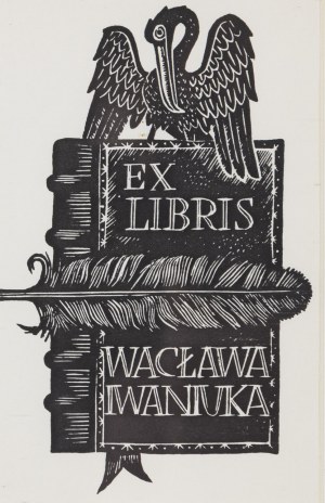 Stanisław Gliwa (1910 - 1986), Exlibris Wacława Iwaniuka, 1977