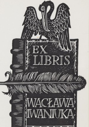 Stanisław Gliwa (1910 - 1986), Exlibris Wacława Iwaniuka, 1977