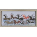 Józef Wilkoń, Nine Horses in Two Rows
