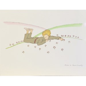 Antoine de Saint-Exupéry (1900–1944), “The Little Prince Resting Among the Flowers” from the *Little Prince* series, 2023 (1943)