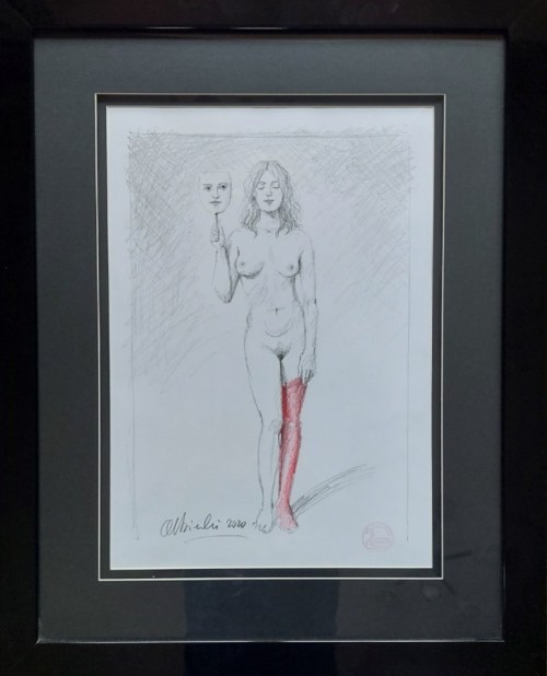 Rafał Olbiński, Queen of hearts, 2020
