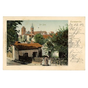 Kwidzyn / Marienwerder - Widok na katedrę, 1903 r. (559)