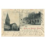Gardeja / Garnsee - Church and Town Hall, 1902 (578)