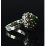 Wild Strawberry Ring with Jade, Warmet Resovia (105)