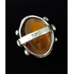Amber ring, original design (106)