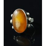 Amber ring, original design (106)