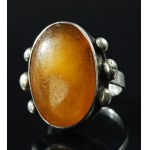 Amber ring, original design (106)