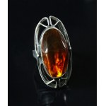 A chunky ring with amber, Rytosztuka (107)