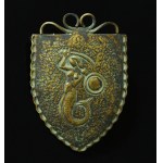Brooch - a gorget featuring the Warsaw Mermaid, original design (134)
