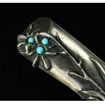 Brooch with turquoise stones, Poland after 1986 (136)