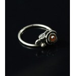 Ring with a small rose and coral, ORNO (137)