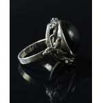 Ring with gray agate, Warmet (145)
