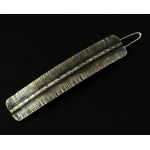 Hair clip, silver-plated brass "MET" (146)